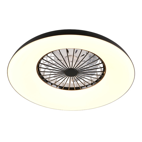 Plafondventilator met LED lamp | Svaerholt | Ø 60 cm | 2700-6500K + RGB | Zwart | 34W | Trio Lighting LTR00852 - 4