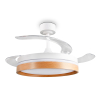 Plafondventilator met LED lamp | Volda | Ø 106 cm | 2700-6500K | Inklapbare bladen | Hout | 30W | Trio Lighting LTR00847 - 4