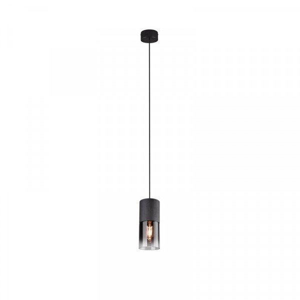 Trio Robin hanglamp zwart, geschikt voor 1 x E27  LTR00133 - 1