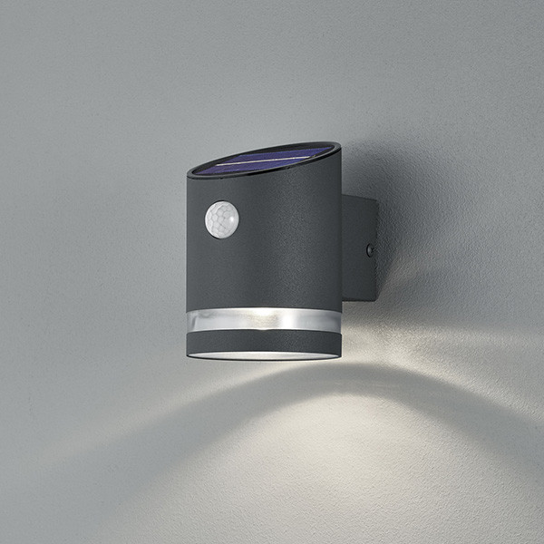 Trio Solar wandlamp met sensor | Salta | Antraciet | 3000K | 3W | Trio  LTR00246 - 1