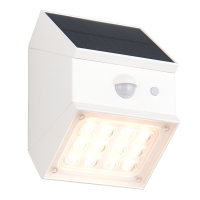 Solar wandlamp met sensor | Talca | Wit | 3000+4000+6000K | 2.5W | IP65 | Trio Lighting LTR00829
