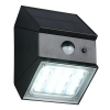 Solar wandlamp met sensor | Talca | Zwart | 3000+4000+6000K | 2.5W | IP65 | Trio Lighting LTR00830 - 2