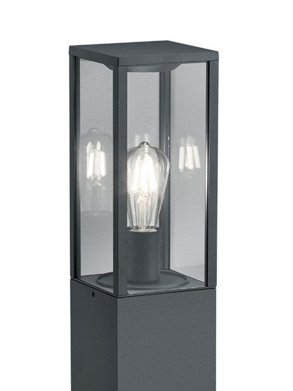 Tuinlantaarn E27 | Garonne | 80 cm | Antraciet | IP44 | Trio Lighting LTR00204 - 3