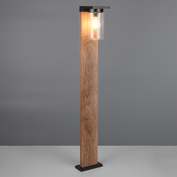 Trio Tuinlantaarn met sensor E27 | Ardila | 100 cm | IP44 | Hout | Trio Lighting  LTR00433 - 1