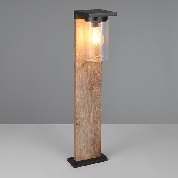 Trio Tuinlantaarn met sensor E27 | Ardila | 65 cm | IP44 | Hout | Trio Lighting  LTR00434 - 1