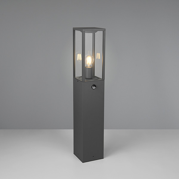Trio Tuinlantaarn met sensor E27 | Garonne | 80 cm | IP44 | Antraciet | Trio Lighting  LTR00436 - 1