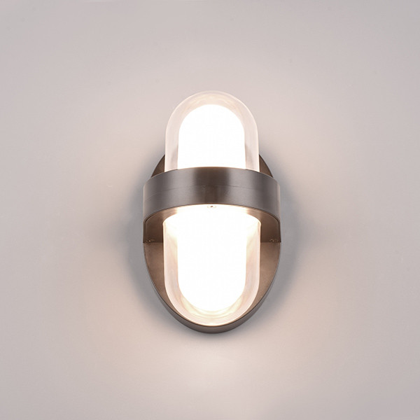 Trio Wandlamp buiten | Limeira | Ovaal | 3000K | Zwart | IP44 | 3.5W LTR00378 - 2