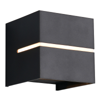 Wandlamp buiten G9 | Logrono | Up & Down | IP44 | Zwart | Trio Lighting LTR00832