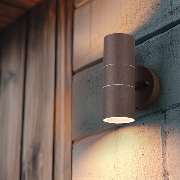 Wandlamp buiten GU10 | Turia | Up & Down | IP44 | Roestkleur | Trio Lighting LTR00818 - 6