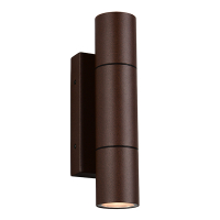 Wandlamp buiten GU10 | Yamuna | Up & Down | IP65 | Roestkleur | Trio Lighting LTR00824