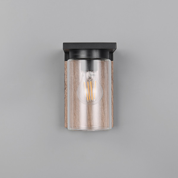 Wandlamp buiten met schemersensor E27 | Ardila | IP44 | Hout | Trio Lighting LTR00432 - 4
