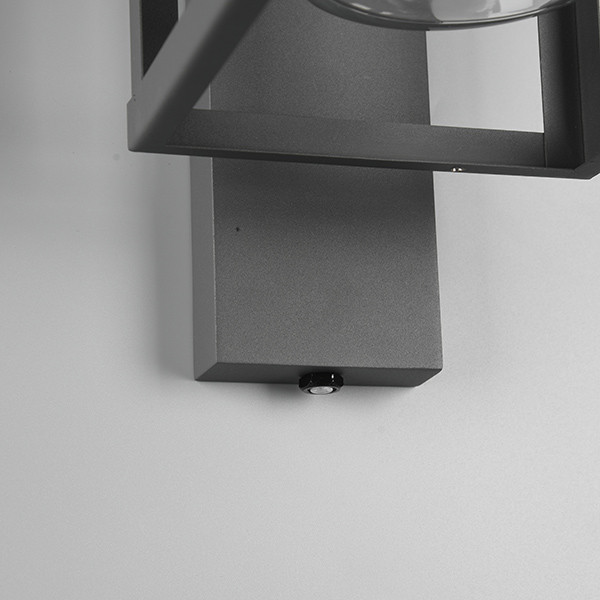 Wandlamp buiten met schemersensor E27 | Lunga | IP44 | Antraciet | Trio Lighting LTR00343 - 4