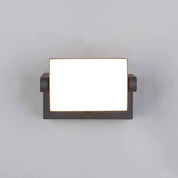 Trio Wandlamp buiten met sensor | Kansas | 3000K | IP54 | Antraciet | 10W | Trio Lighting  LTR00420 - 3
