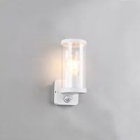 Trio Wandlamp buiten met sensor E27 | Bonito | IP44 | Wit | Trio Lighting  LTR00441
