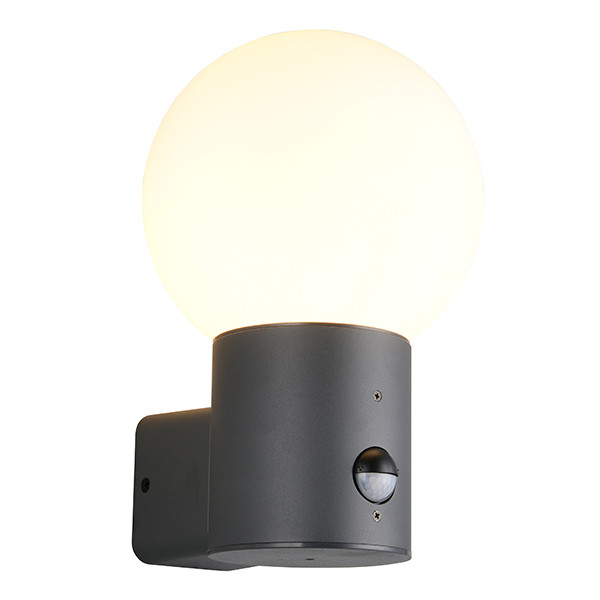 Wandlamp buiten met sensor E27 | Mures | IP44 | Antraciet | Trio Lighting LTR00810 - 1
