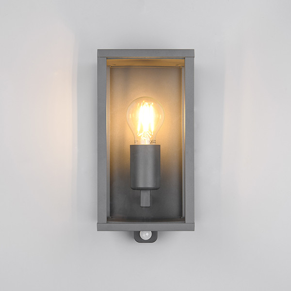 Trio Wandlamp met sensor E27 | Garonne | IP44 | Antraciet | Trio Lighting  LTR00435 - 2