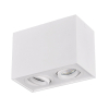 Trio led opbouwspot | Rechthoek | Biscuit | Wit | 2x GU10 fitting