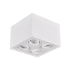 Trio led opbouwspot | Vierkant | Biscuit | Wit | 4x GU10 fitting  LTR00152 - 1