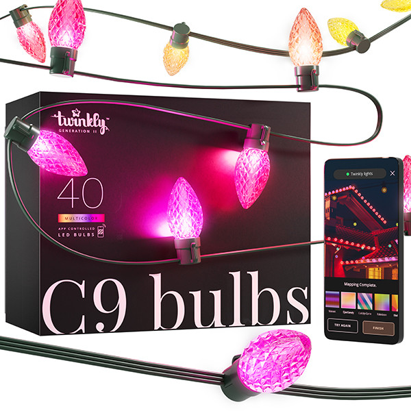 Twinkly C9 verlichting RGB | 12.2 meter | Multicolor (40 leds, Wifi, IP44)  LTW00071 - 1