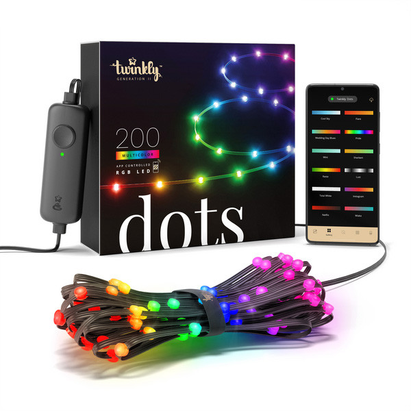 Twinkly Dots RGB | 10 meter | Zwart (200 leds, Wifi, IP44)  LTW00048 - 7