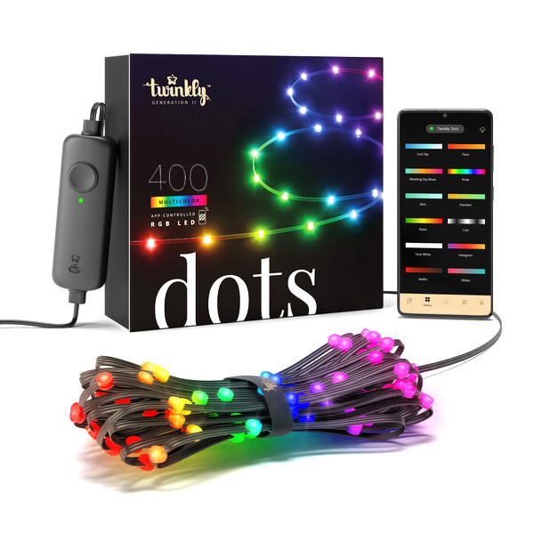 Twinkly Dots RGB | 20 meter | Zwart (400 leds, Wifi, IP44)  LTW00050 - 7