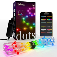Twinkly Dots RGB | 3 meter | Transparant (60 leds, Wifi, IP20)  LTW00047