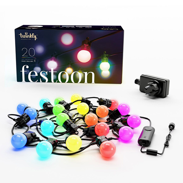 Twinkly Feestverlichting RGB | 10 meter (20 leds, Wifi, IP44)  LTW00035 - 1