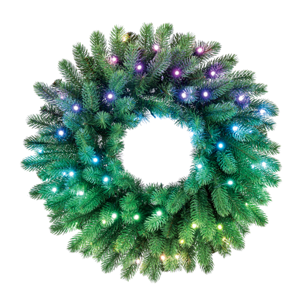 Twinkly Kerstkrans RGB | Ø 61 cm (50 leds, Wifi, IP20)  LTW00030 - 1