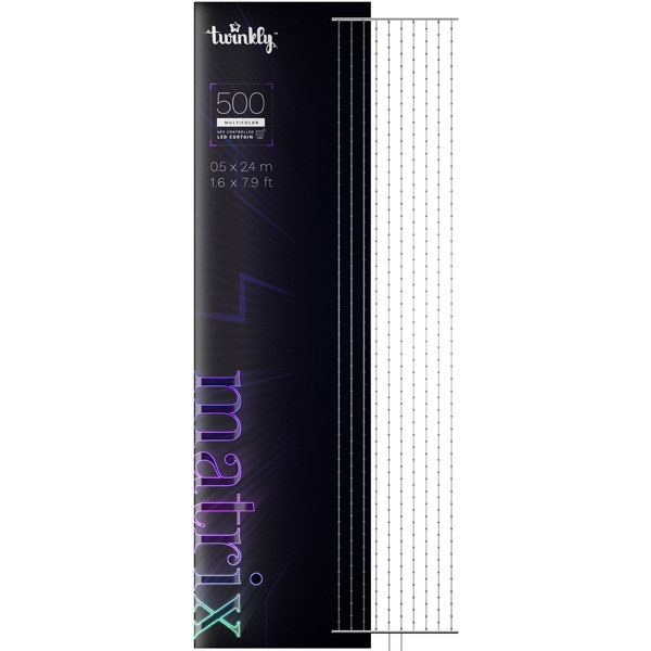 Twinkly Matrix lichtgordijn RGB | 0,5 x 2,4 meter | Pearl Shaped (500 leds, Wifi & Bluetooth, IP20)  LTW00075 - 1