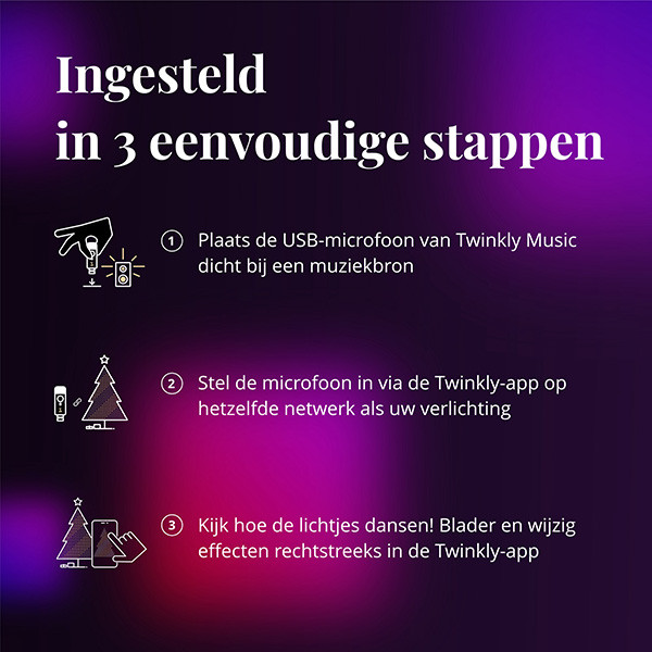 Twinkly USB Muziek Dongle | Geschikt voor Twinkly generatie 2  LTW00018 - 7