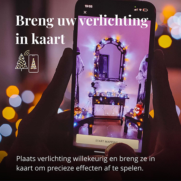 Twinkly kerstverlichting AWW | 20 meter | Gold edition (250 leds, Wifi, IP44)  LTW00010 - 6
