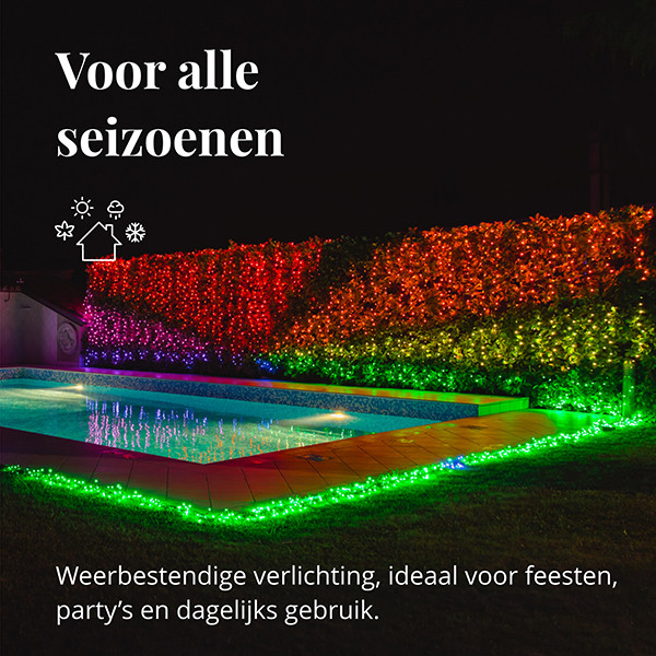 Twinkly kerstverlichting RGBW | 20 meter | Zwart (250 leds, Wifi, IP44)  LTW00008 - 4