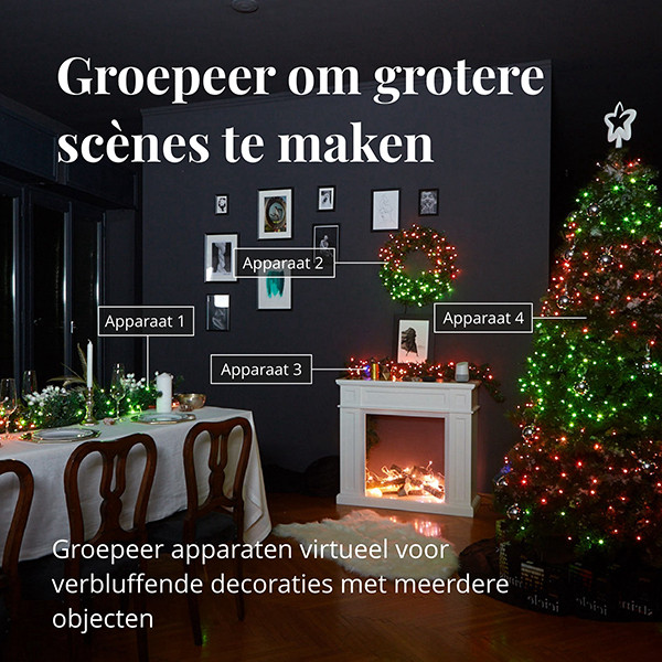 Twinkly kerstverlichting RGBW | 20 meter | Zwart (250 leds, Wifi, IP44)  LTW00008 - 5