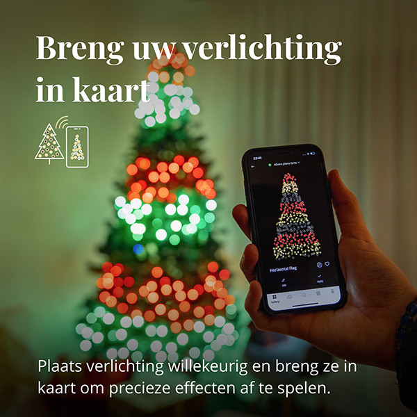 Twinkly kerstverlichting RGBW | 20 meter | Zwart (250 leds, Wifi, IP44)  LTW00008 - 6