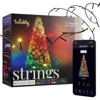 Twinkly kerstverlichting RGBW | 48 meter | Zwart (600 leds, Wifi, IP44)  LTW00034