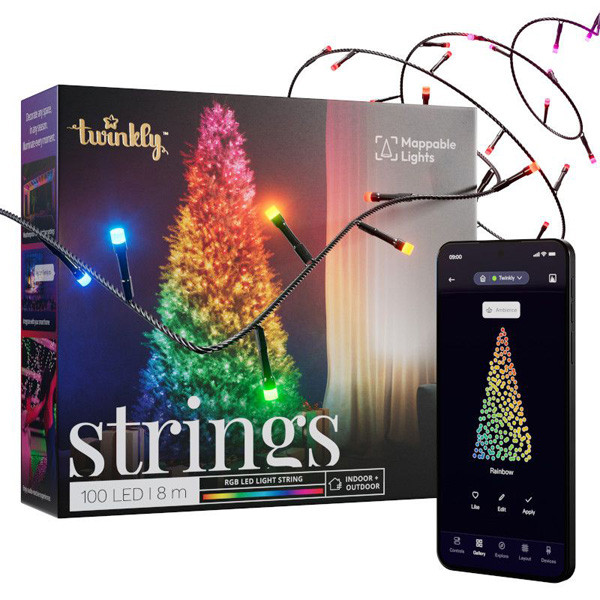 Twinkly kerstverlichting RGB | 8 meter | Multicolor (100 leds, Wifi, IP44)  LTW00019 - 9