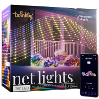 Twinkly netverlichting RGB | 1.2 x 1.9 meter | Multicolor (260 leds, Wifi, IP44)  LTW00090