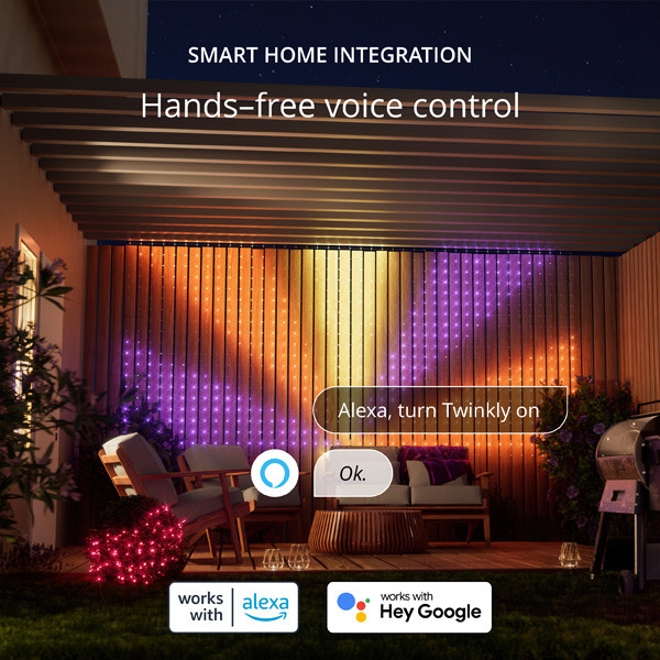 Twinkly netverlichting RGB | 1.2 x 1.9 meter | Multicolor (260 leds, Wifi, IP44)  LTW00090 - 8