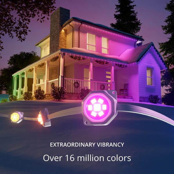 Twinkly permanent outdoor lights RGBW | 30 meter | Multicolor (72 leds, Wifi, IP65)  LTW00093 - 2