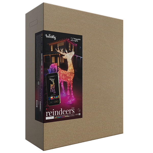 Twinkly stag reindeer RGBW | 120 cm | Multicolor (240 leds, Wifi, IP44)  LTW00094 - 2