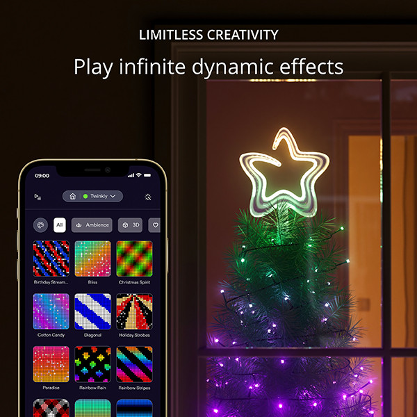 Twinkly tree topper RGBW | USB-C | Multicolor (76 leds, Wifi & Bluetooth, IP20)  LTW00096 - 2