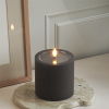 Led kaars 10 x 10 cm | Mocca | 3D vlam | Unique Candles LDH00663 - 1