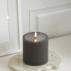 Led kaars 10 x 10 cm | Mocca | 3D vlam | Unique Candles LDH00663 - 2