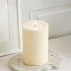 Led kaars 10 x 15 cm | Creme | 3D vlam | Unique Candles LDH00669 - 2