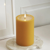 Led kaars 10 x 15 cm | Curry | 3D vlam | Unique Candles LDH00684 - 2