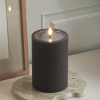 Led kaars 10 x 15 cm | Mocca | 3D vlam | Unique Candles LDH00664 - 1