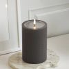 Led kaars 10 x 15 cm | Mocca | 3D vlam | Unique Candles LDH00664 - 2