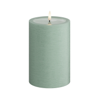 Unique Candles Led kaars 10 x 15 cm | Salvie groen | 3D vlam | Unique Candles  LDH00674