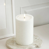 Led kaars 10 x 15 cm | Wit | 3D vlam | Unique Candles LDH00659 - 2