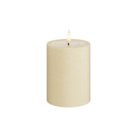 Unique Candles Led kaars 7,5 x 10 cm | Creme | 3D vlam | Unique Candles  LDH00665